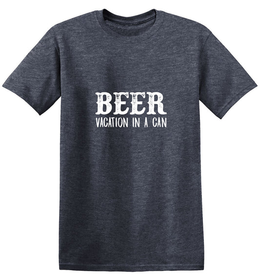 Funny T-Shirts design "Beer Vacation In A Can T-Shirt"