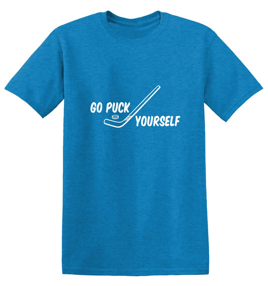 Funny T-Shirts design "Go Puck Yourself Tee"