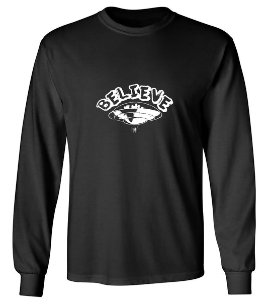 Funny T-Shirts design "Believe T-Shirt - Long Sleeve"