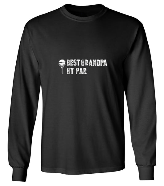 Funny T-Shirts design "Best Grandpa By Par T-Shirt - Long Sleeve"