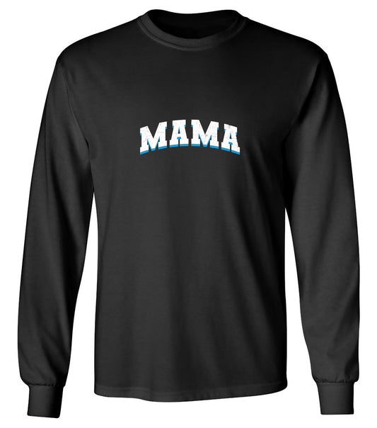 Funny T-Shirts design "Blue MAMA Shirt - Long Sleeve"