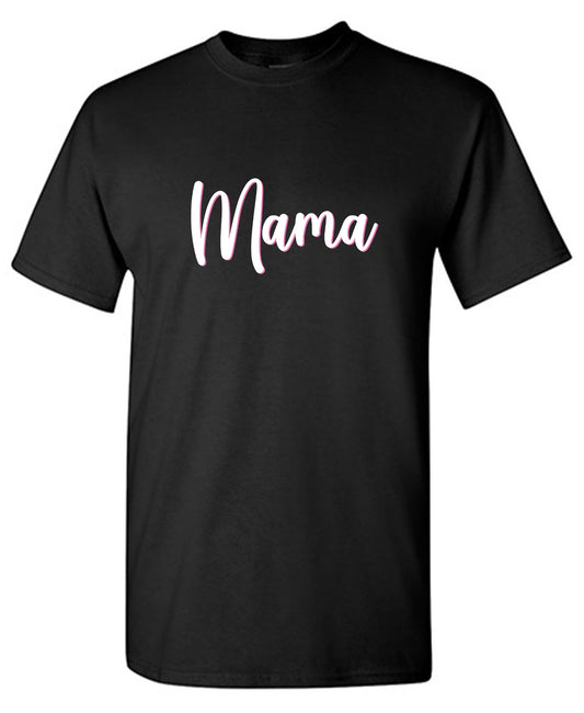 Funny T-Shirts design "Cute Pink Mama Shirt - Tall Tee"