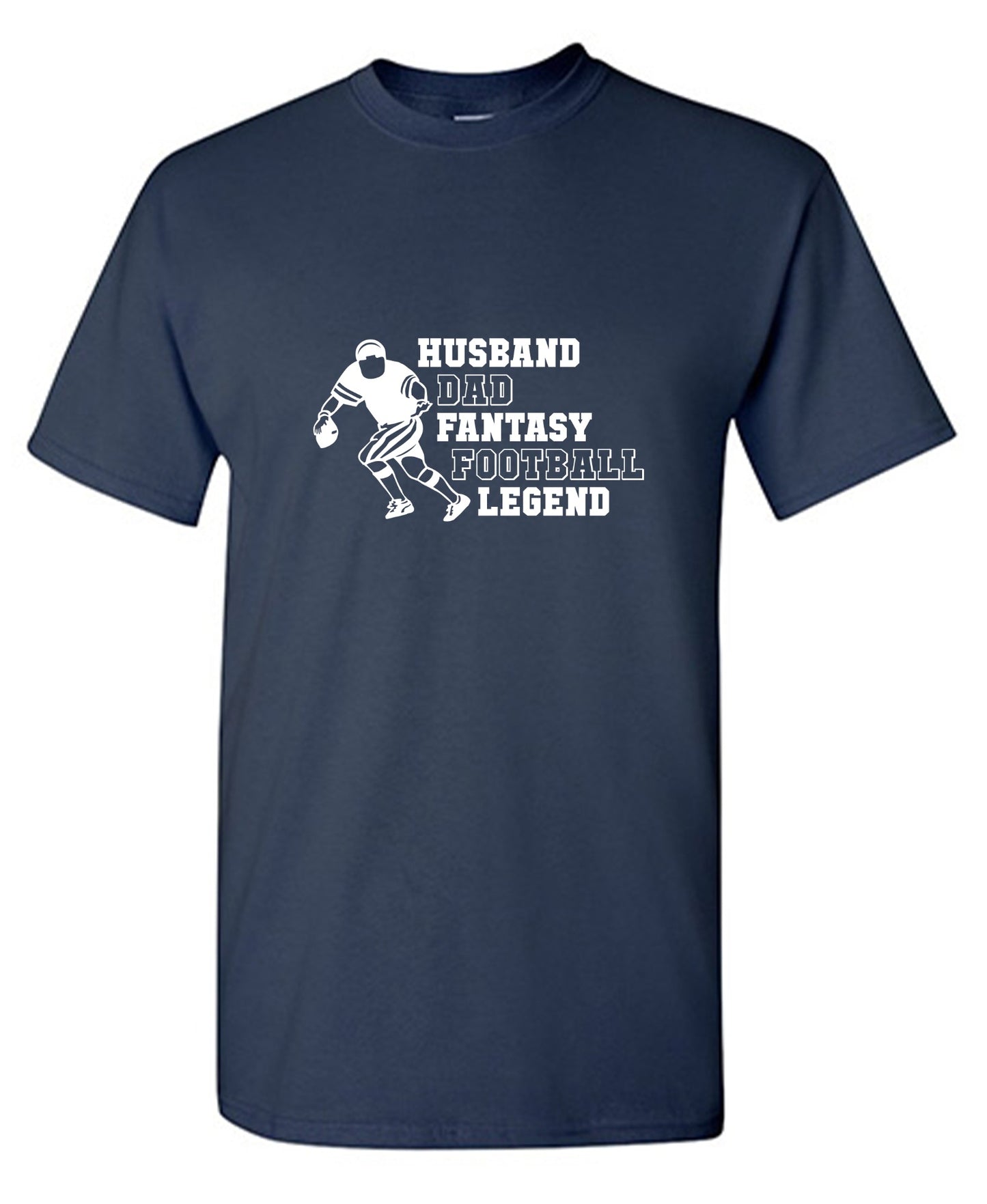 Funny T-Shirts design "Husband Dad Fantasy Football Legend T-Shirt"
