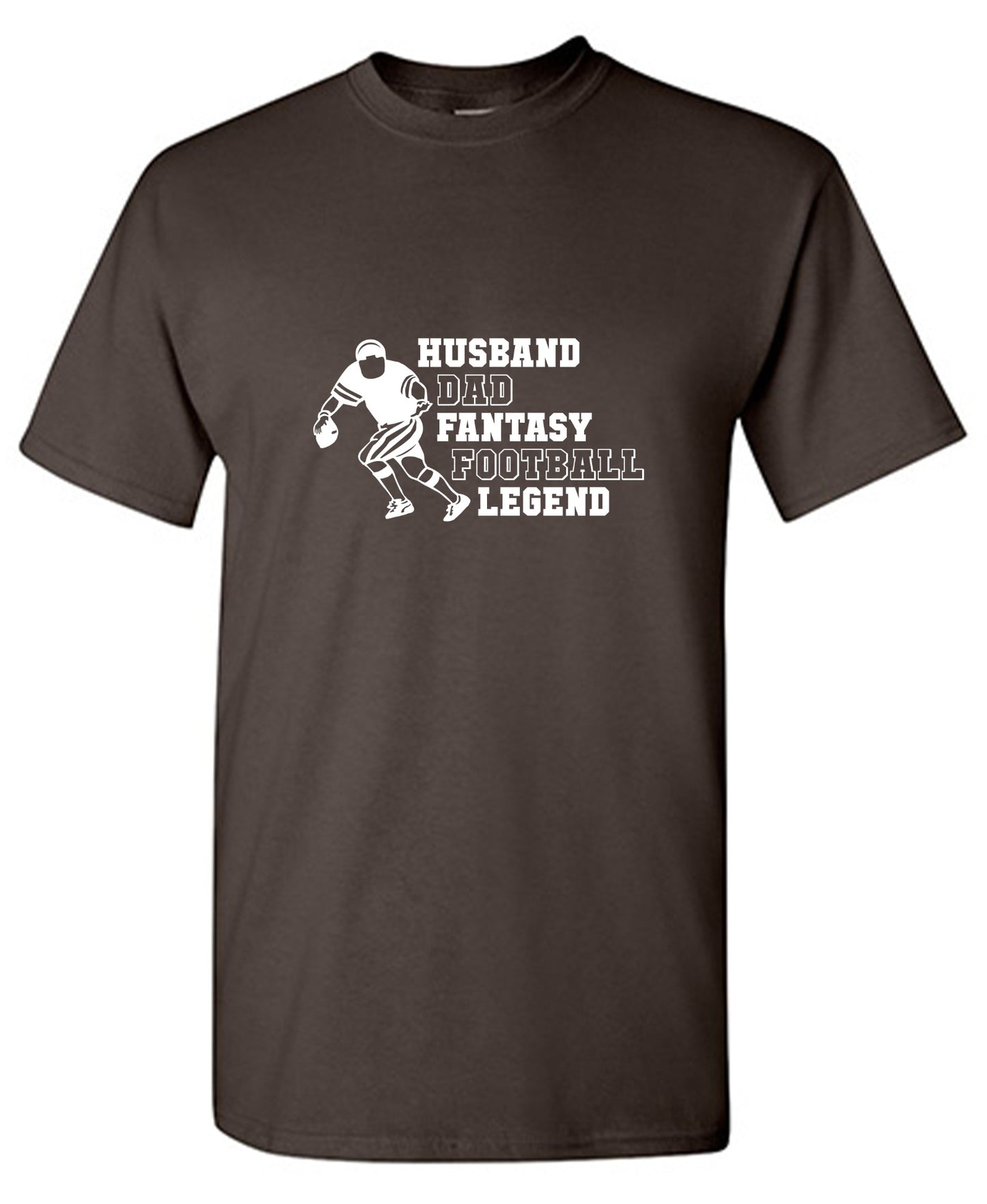 Funny T-Shirts design "Husband Dad Fantasy Football Legend T-Shirt"