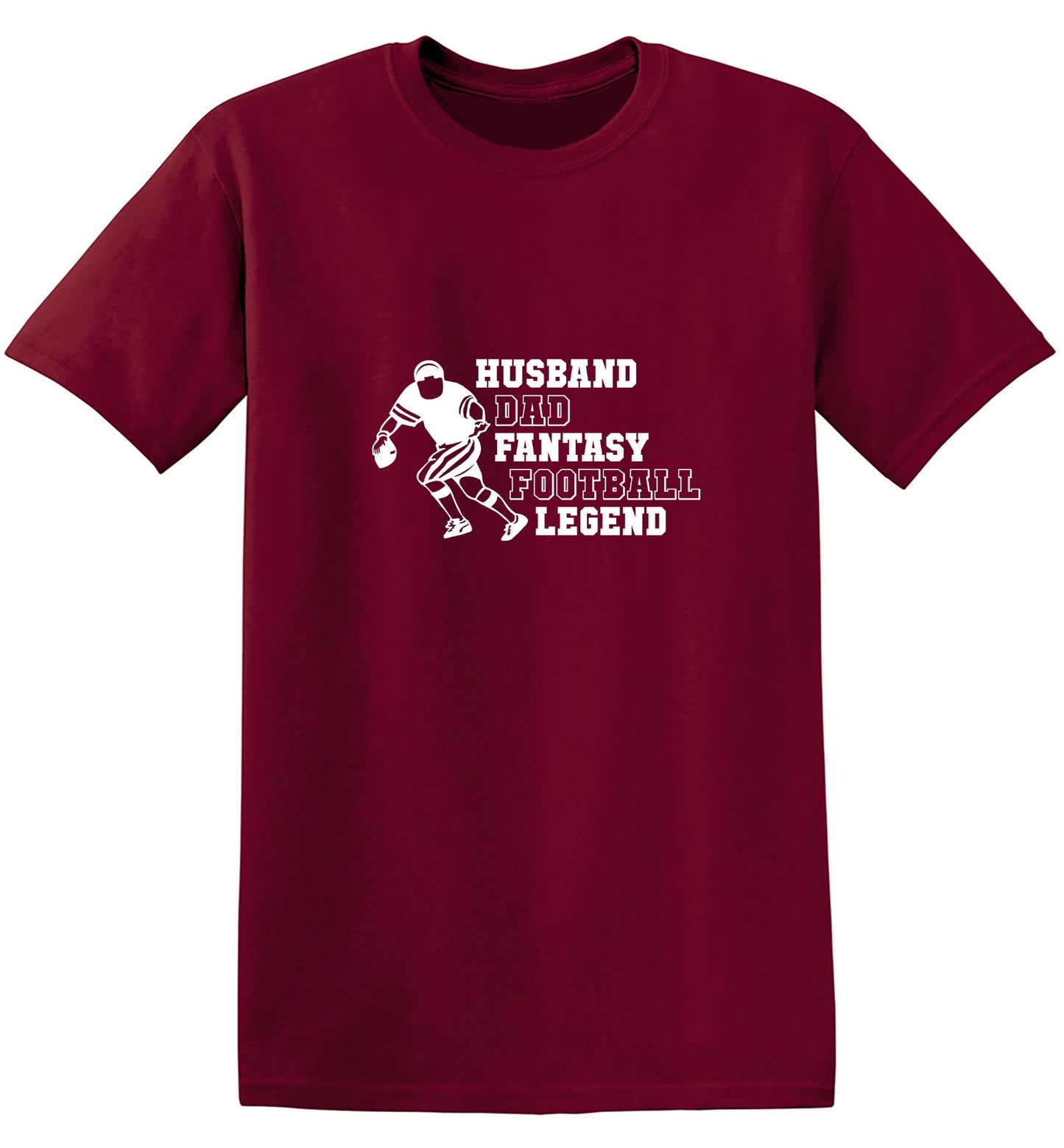 Funny T-Shirts design "Husband Dad Fantasy Football Legend T-Shirt"