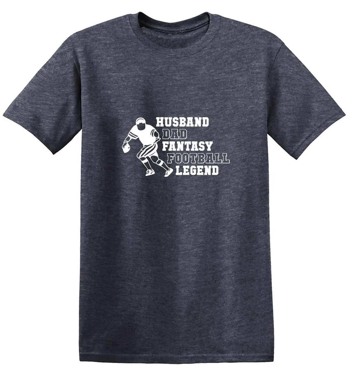 Funny T-Shirts design "Husband Dad Fantasy Football Legend Funny T Shirt"