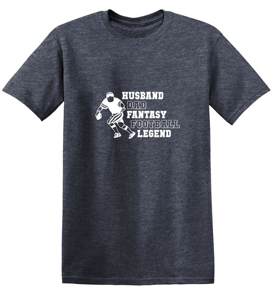 Funny T-Shirts design "Husband Dad Fantasy Football Legend Funny T Shirt"