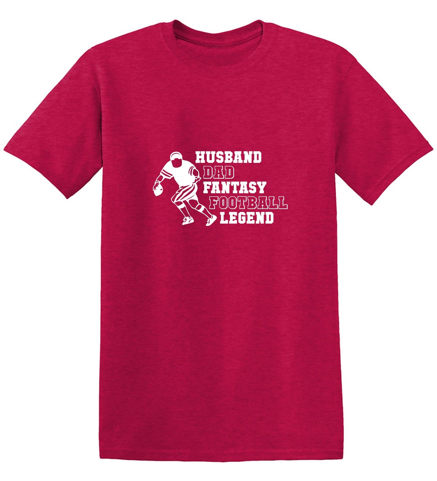 Funny T-Shirts design "Husband Dad Fantasy Football Legend T-Shirt"