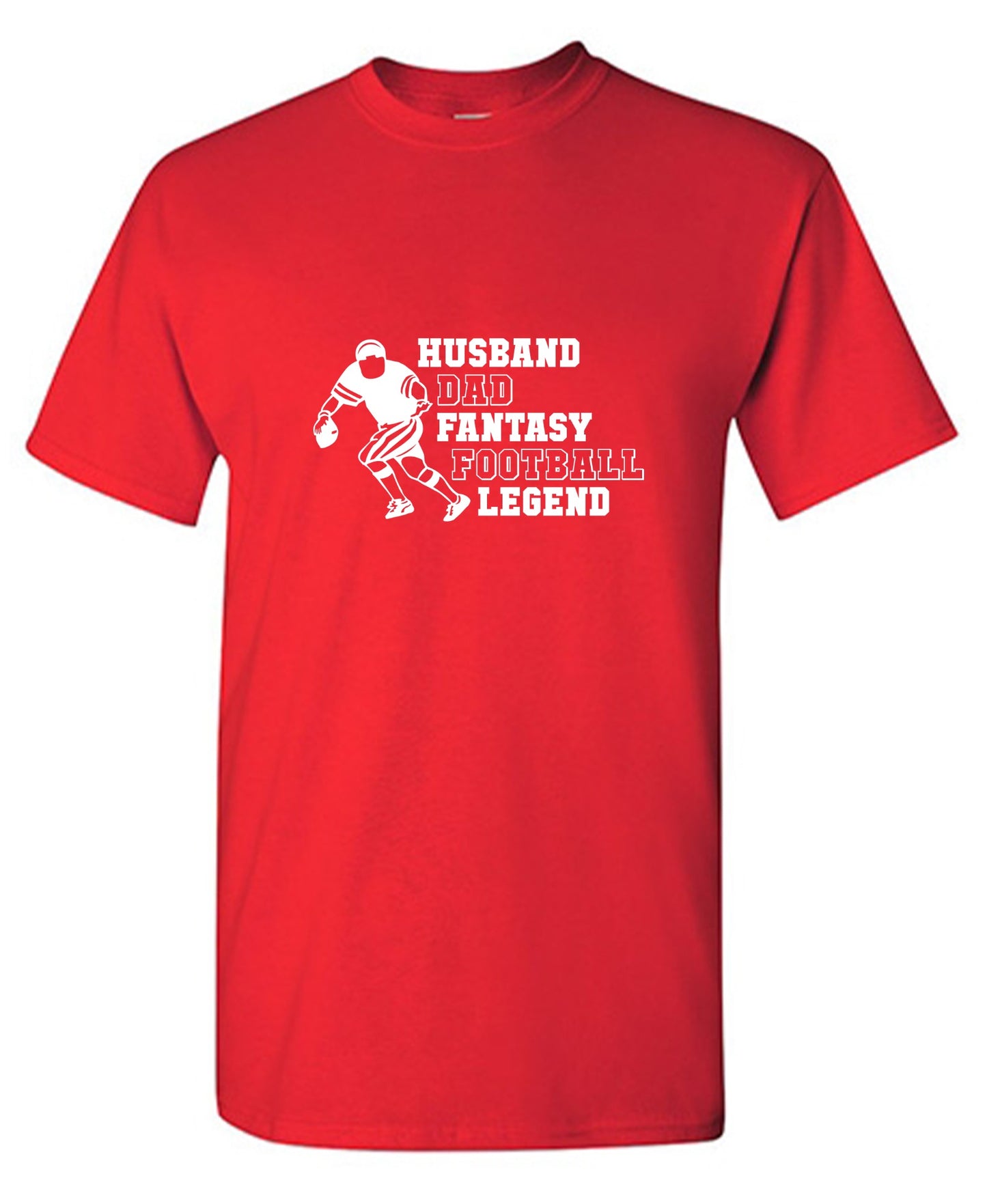 Funny T-Shirts design "Husband Dad Fantasy Football Legend T-Shirt"