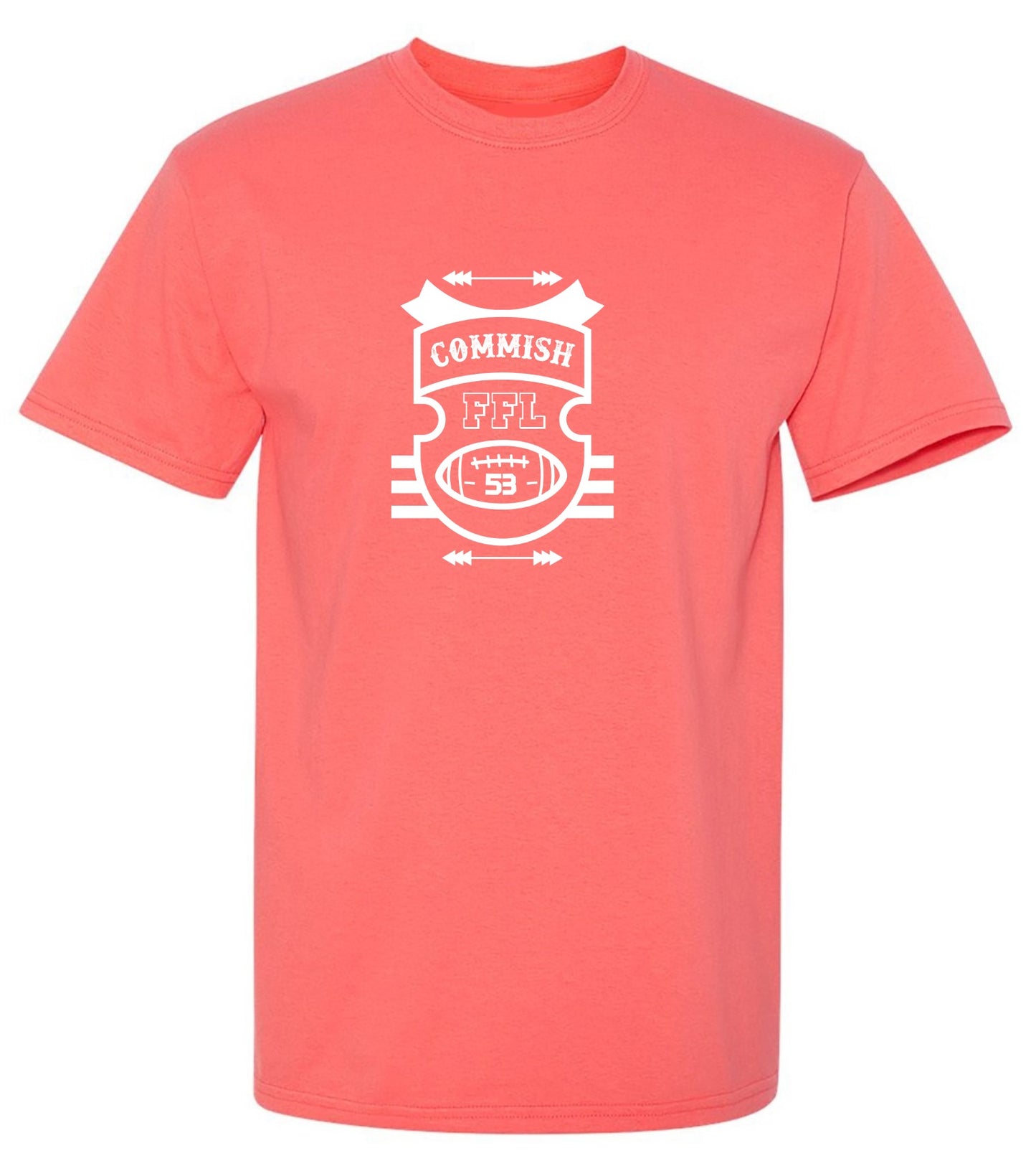 Funny T-Shirts design "Commish FFL Football T-Shirt - Youth"