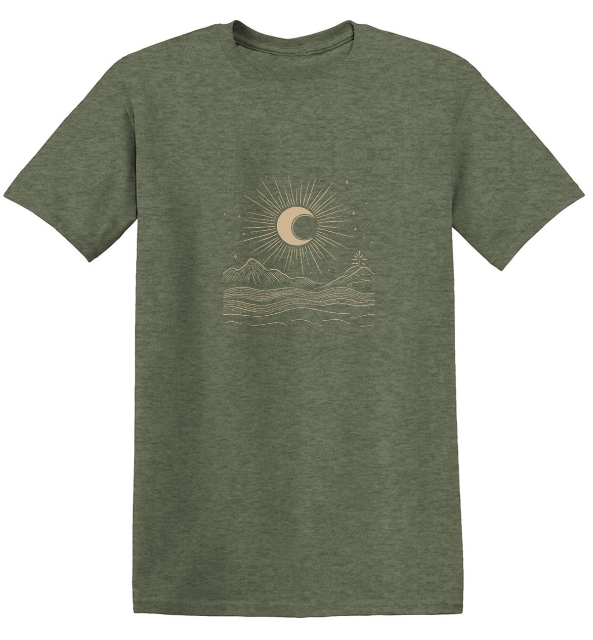 Funny T-Shirts design "Moon Art Graphic T-Shirt"