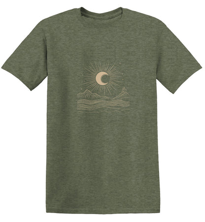 Funny T-Shirts design "Moon Art Graphic T-Shirt"