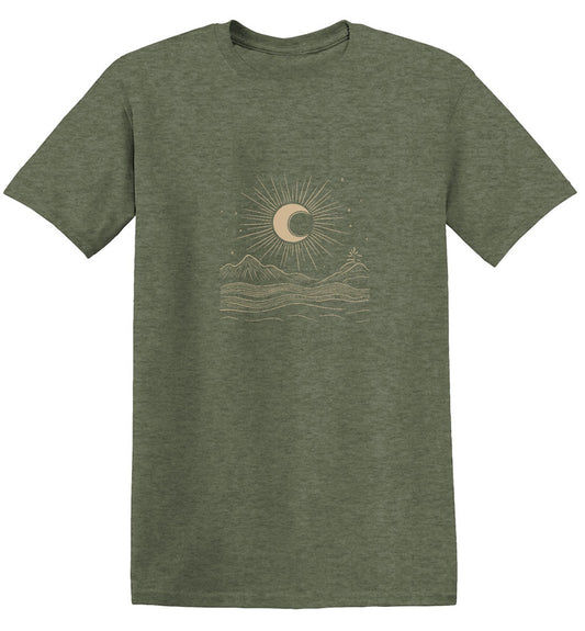 Funny T-Shirts design "Moon Art Graphic T-Shirt"