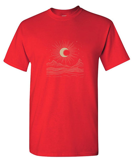 Funny T-Shirts design "Moon Art Graphic T-Shirt"