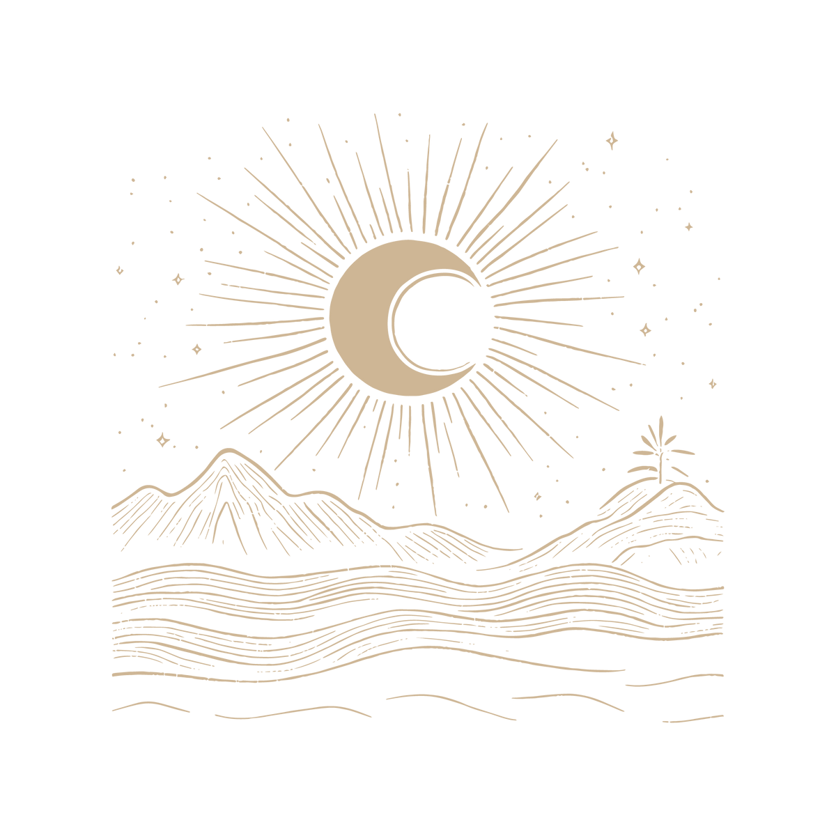 Funny T-Shirts design "Moon Art Graphic T-Shirt"