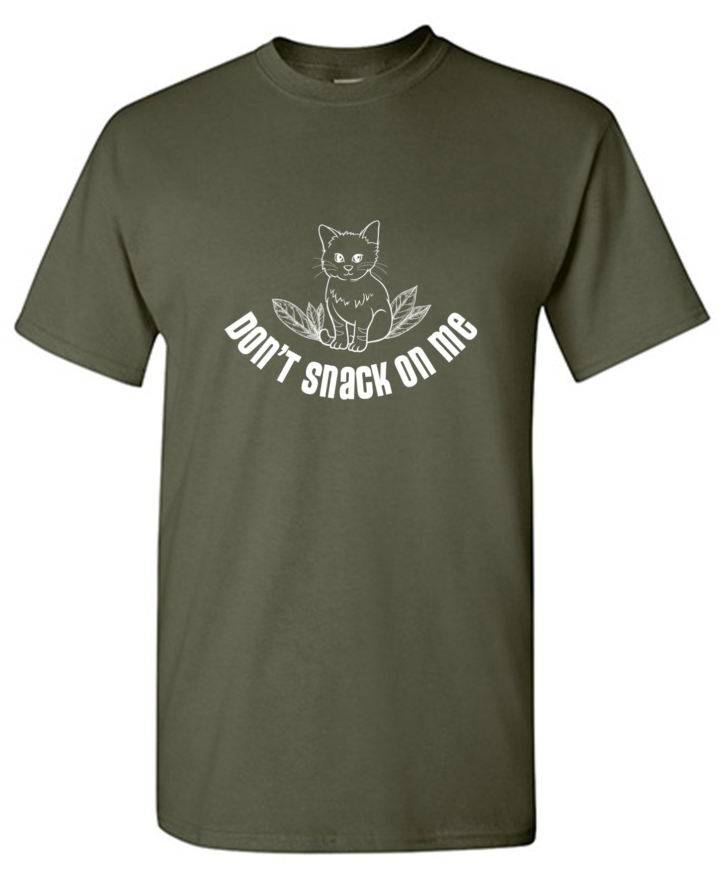 Funny T-Shirts design "Don't Snack On Me T-Shirt - Tall Tee"