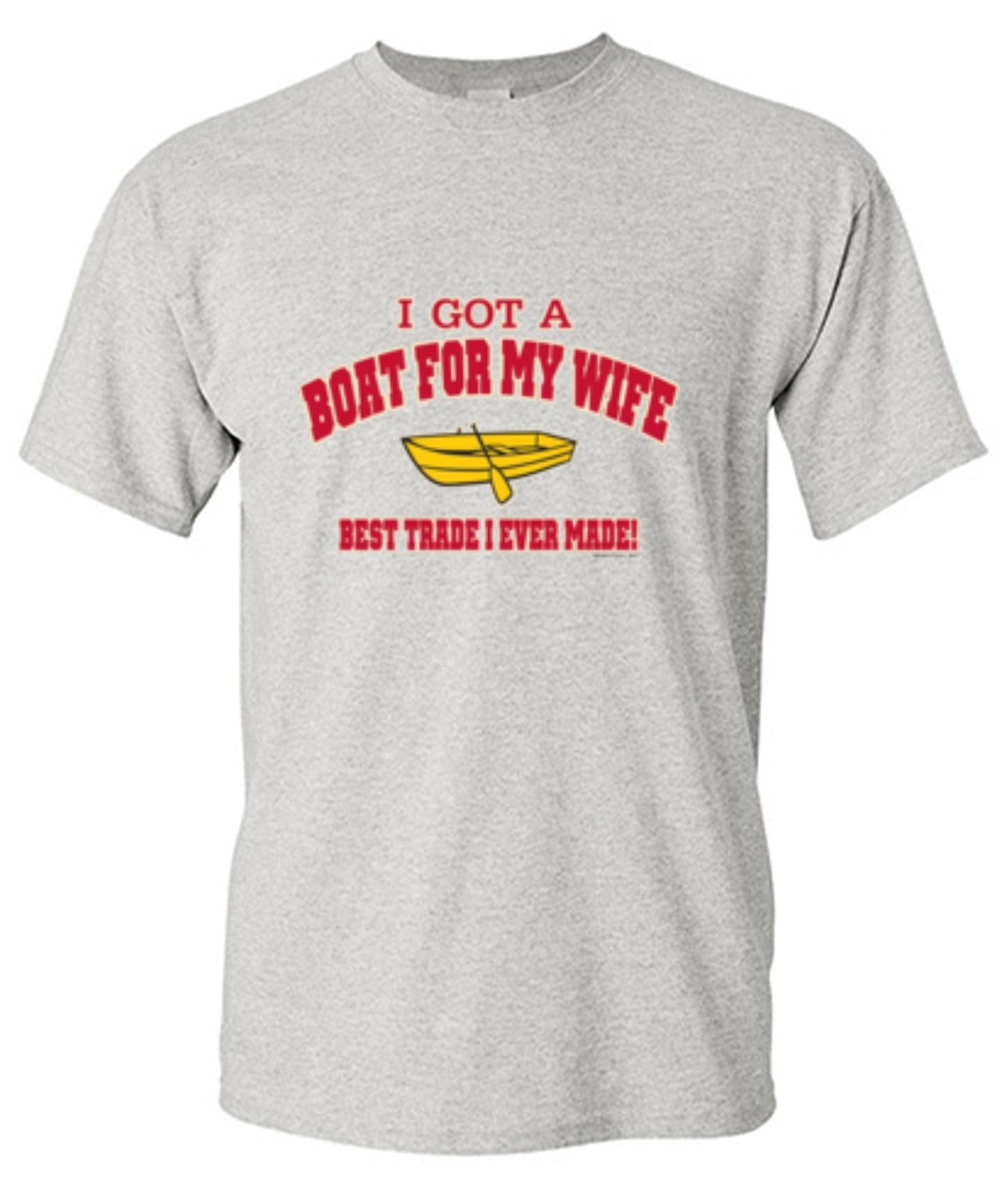 Funny T-Shirts design "I Got A Boat For My Wife. Best Trade I Ever Made! - Youth"