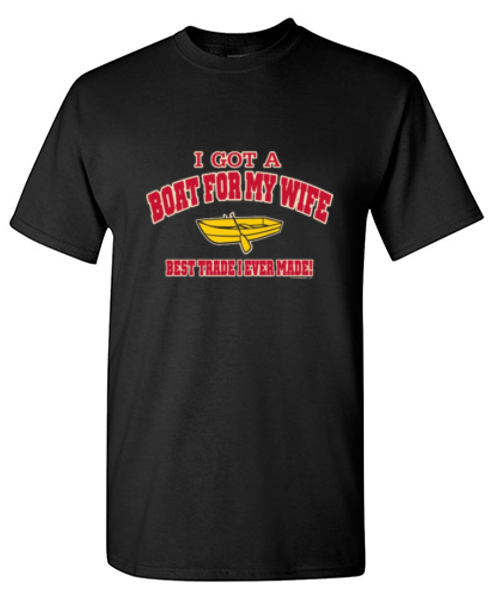 Funny T-Shirts design "I Got A Boat For My Wife. Best Trade I Ever Made! - Youth"