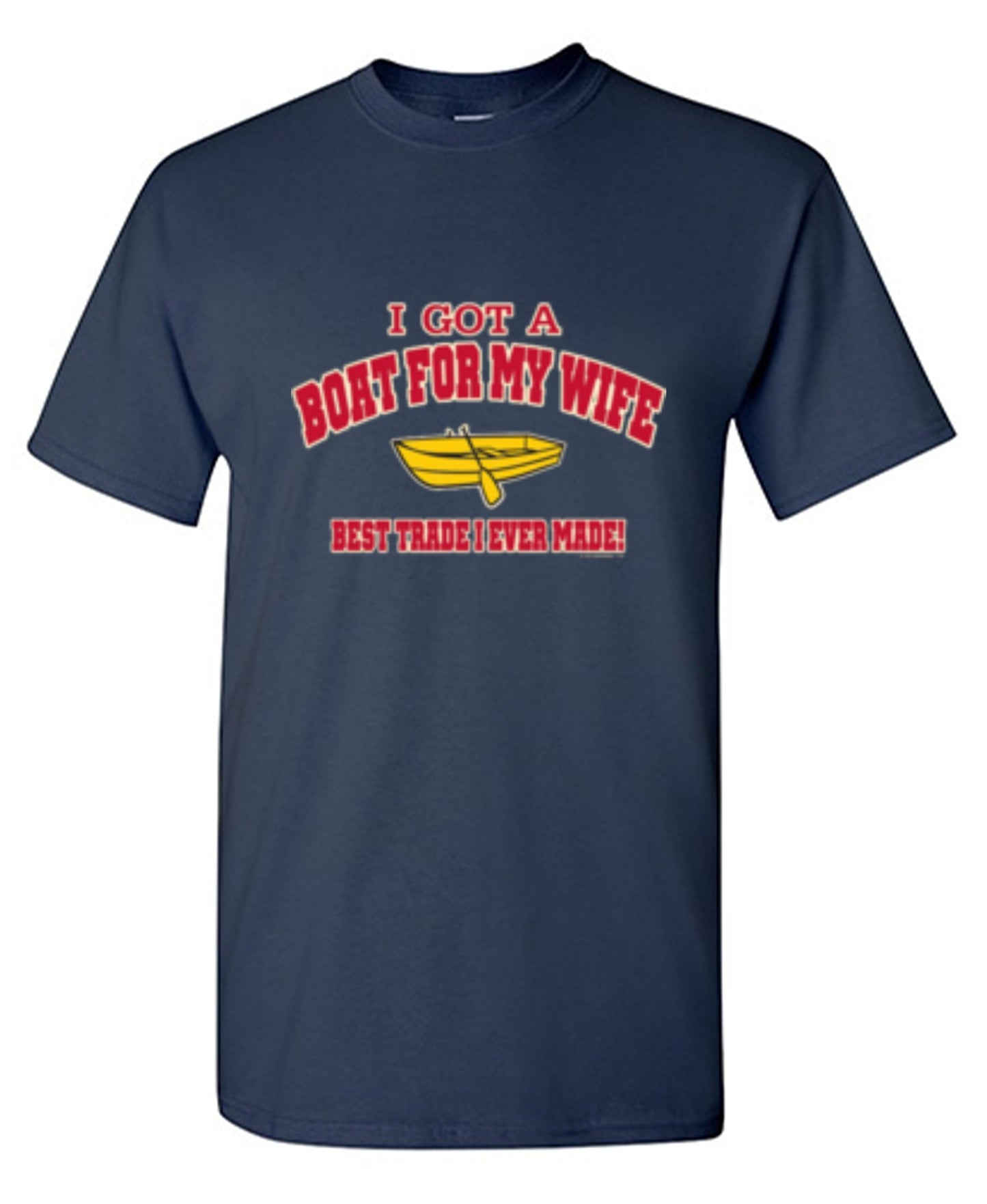 Funny T-Shirts design "I Got A Boat For My Wife. Best Trade I Ever Made! - Youth"