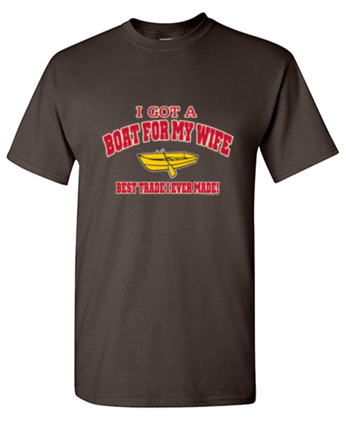 Funny T-Shirts design "I Got A Boat For My Wife. Best Trade I Ever Made! - Youth"