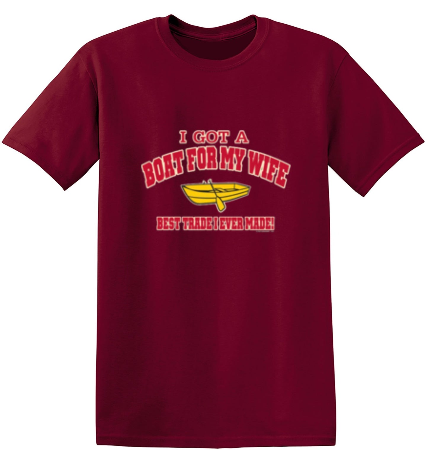 Funny T-Shirts design "I Got A Boat For My Wife. Best Trade I Ever Made! - Youth"