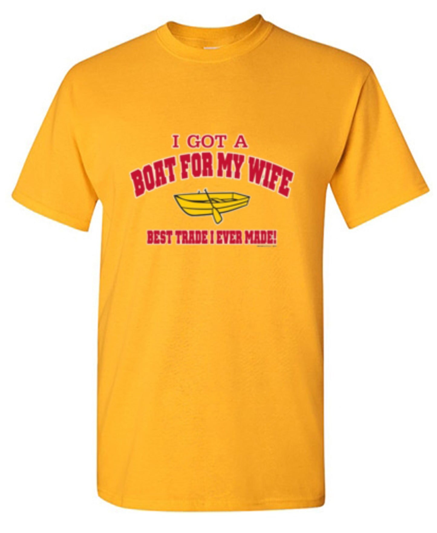 Funny T-Shirts design "I Got A Boat For My Wife. Best Trade I Ever Made! - Youth"