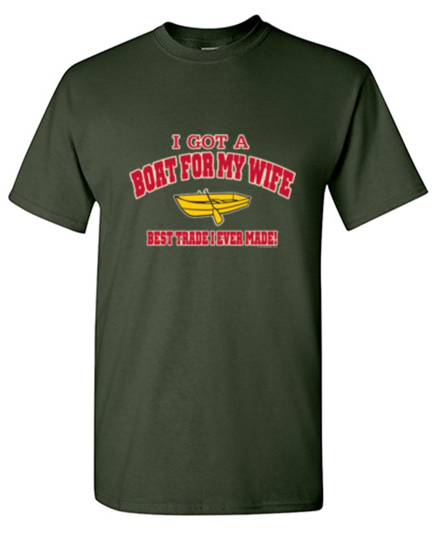 Funny T-Shirts design "I Got A Boat For My Wife. Best Trade I Ever Made! - Youth"