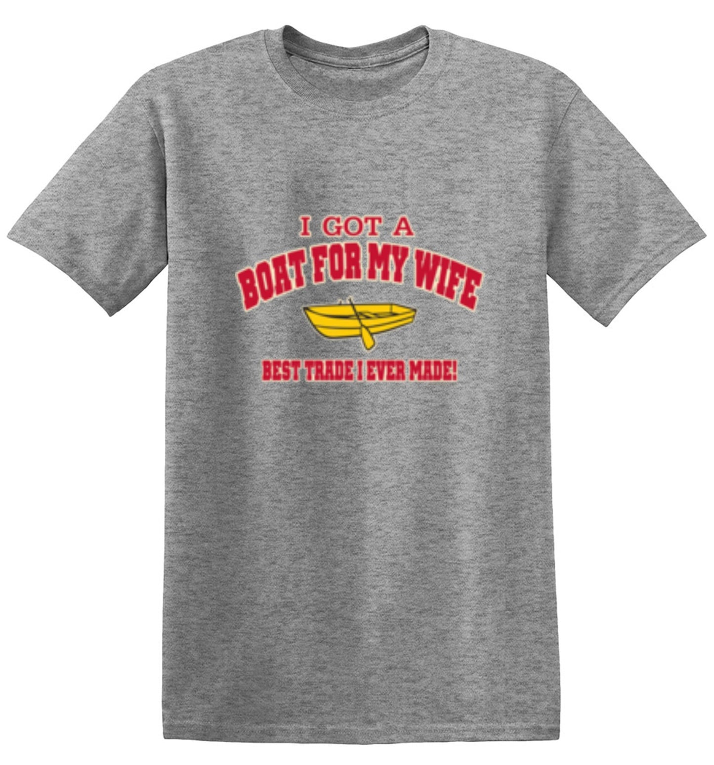 Funny T-Shirts design "I Got A Boat For My Wife. Best Trade I Ever Made! - Youth"