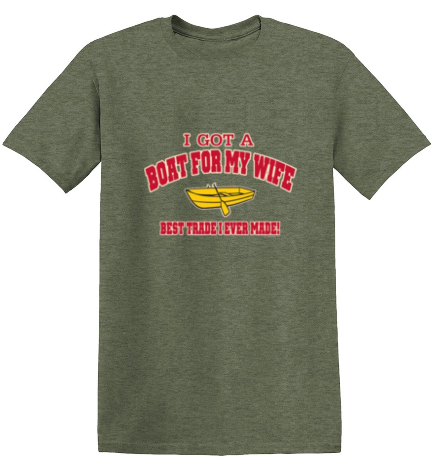 Funny T-Shirts design "I Got A Boat For My Wife. Best Trade I Ever Made! - Youth"