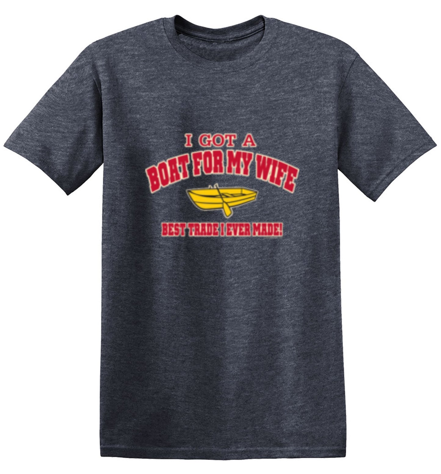 Funny T-Shirts design "I Got A Boat For My Wife. Best Trade I Ever Made! - Youth"