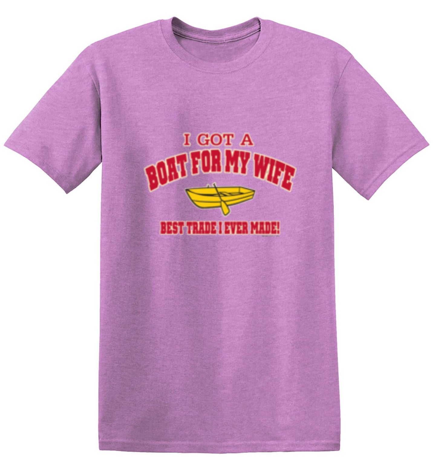 Funny T-Shirts design "I Got A Boat For My Wife. Best Trade I Ever Made! - Youth"
