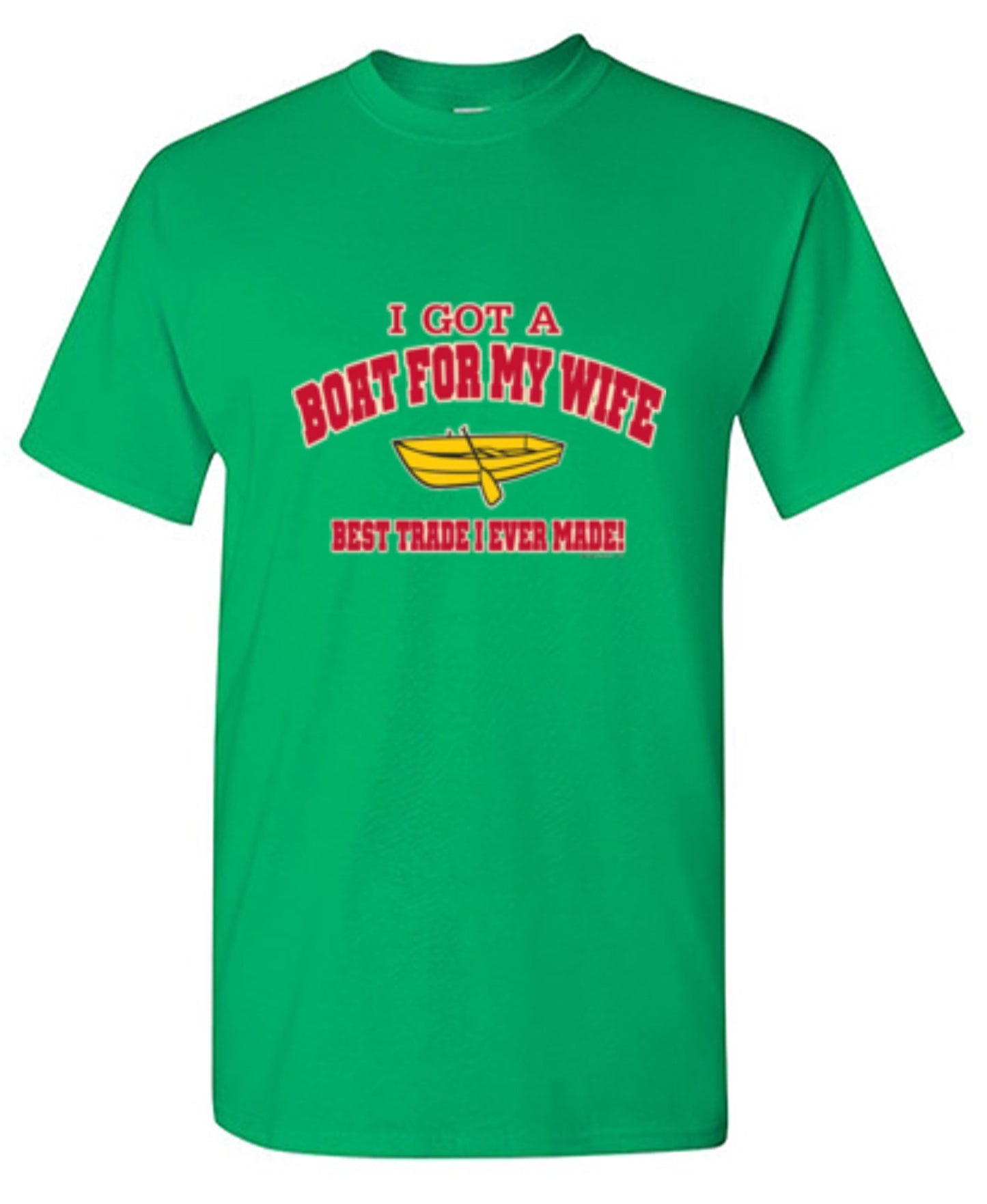 Funny T-Shirts design "I Got A Boat For My Wife. Best Trade I Ever Made! - Youth"
