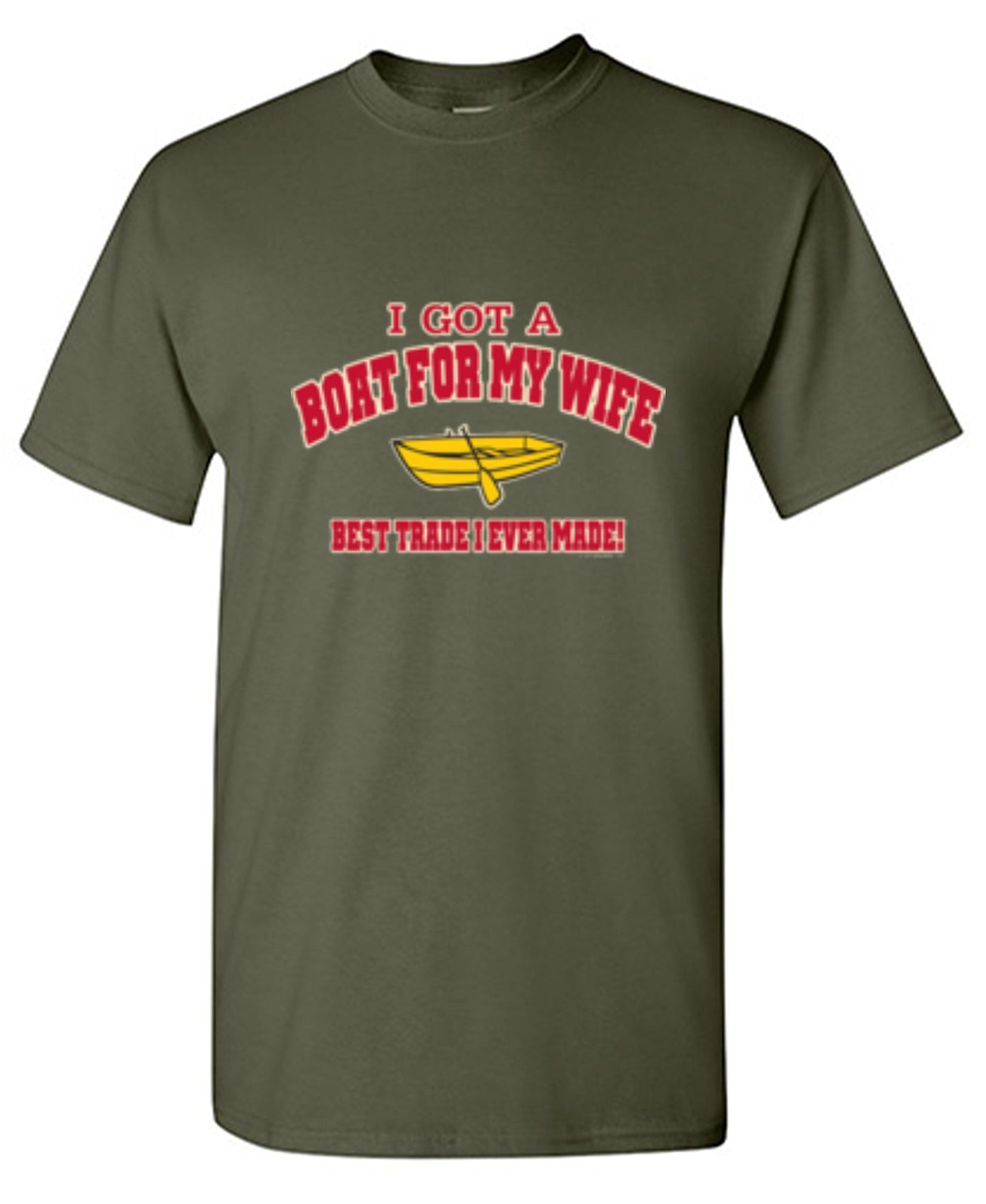 Funny T-Shirts design "I Got A Boat For My Wife. Best Trade I Ever Made! - Youth"