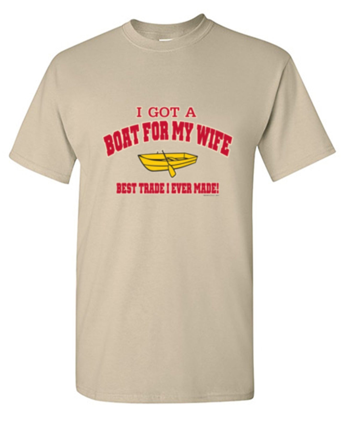 Funny T-Shirts design "I Got A Boat For My Wife. Best Trade I Ever Made! - Youth"