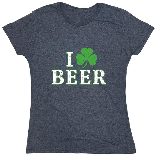 Funny T-Shirts design "I Love Beer - Womens"