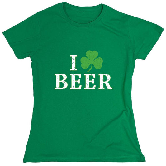Funny T-Shirts design "I Love Beer - Womens"