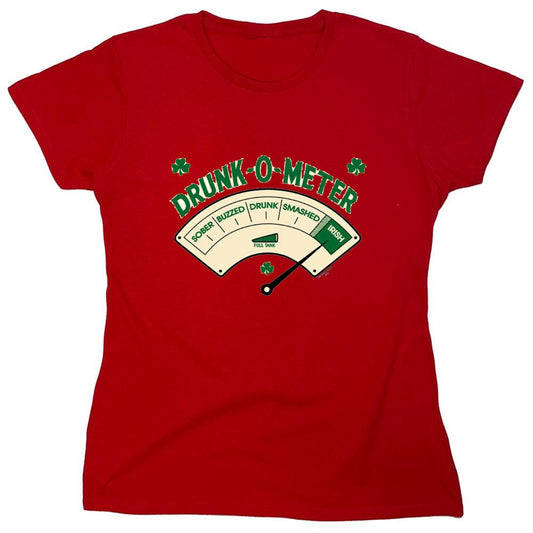 Funny T-Shirts design "Drunk-O-Meter T-Shirt - Womens"