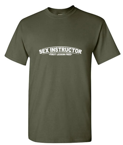 Sex Instructor First Lesson Free T-Shirt