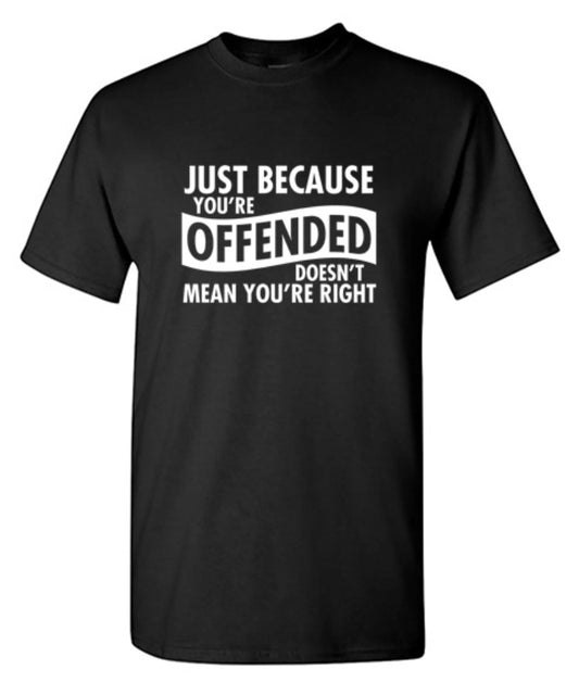 Just Because Your Offended Doesn't Mean You're Right