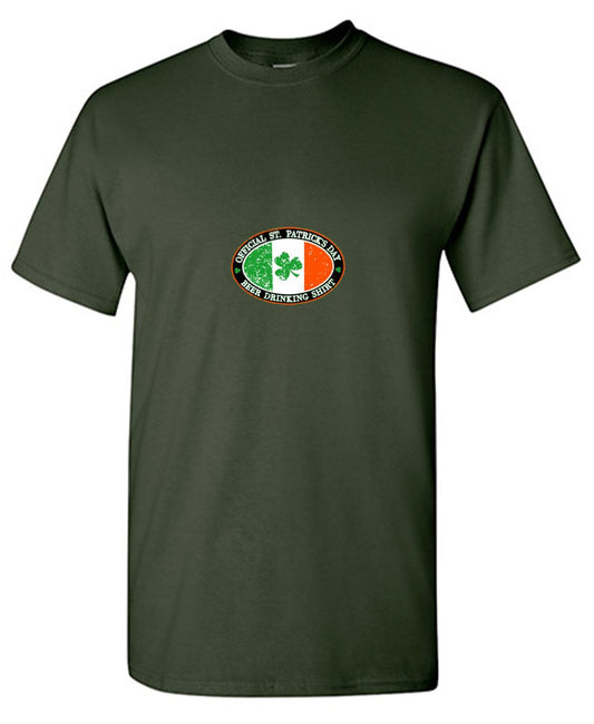 Funny T-Shirts design "Official St. Patrick's Day Beer Drinking Shirt"