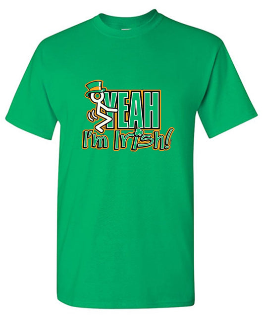 Funny T-Shirts design "Fck Yeah I'm Irish"
