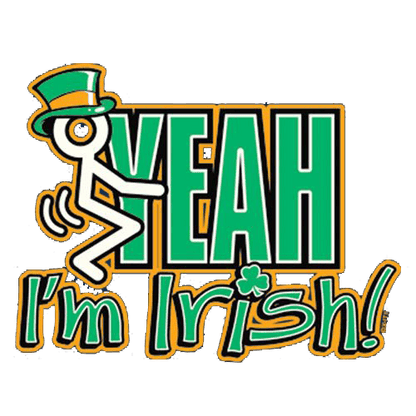 Funny T-Shirts design "Fck Yeah I'm Irish"