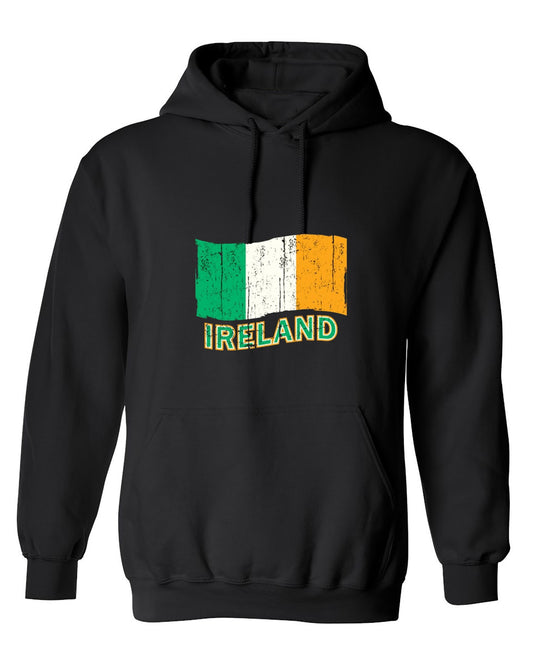 Funny T-Shirts design "Ireland Flag - Hoodie"