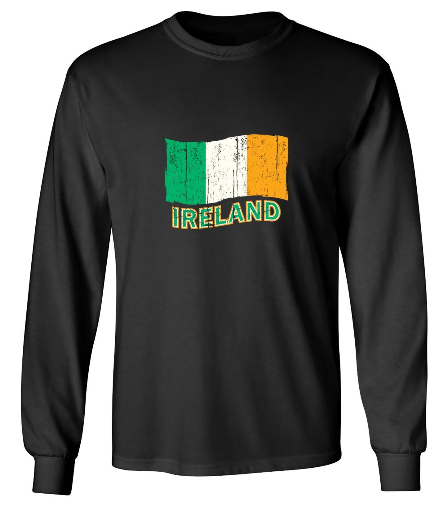 Funny T-Shirts design "Ireland Flag - Long Sleeve"