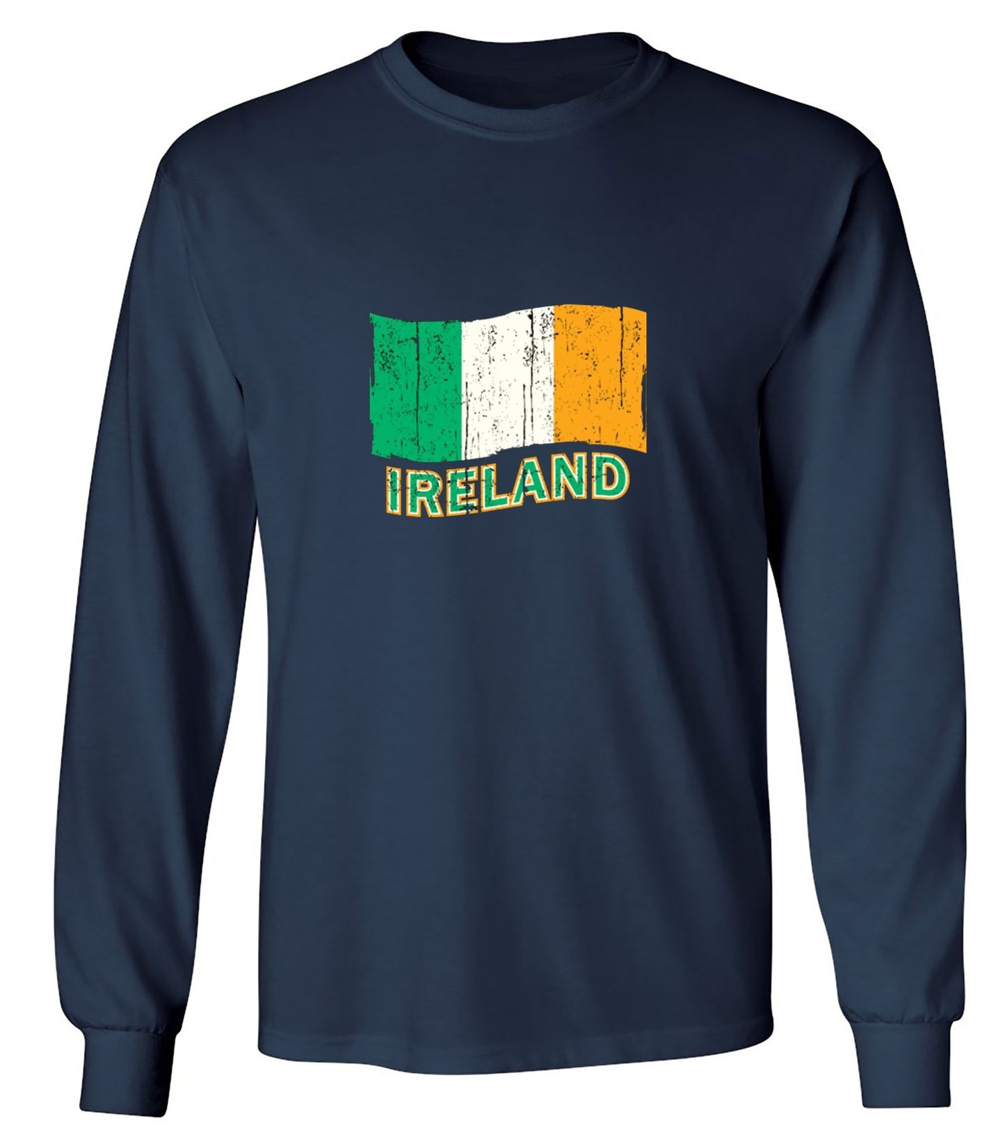 Funny T-Shirts design "Ireland Flag - Long Sleeve"