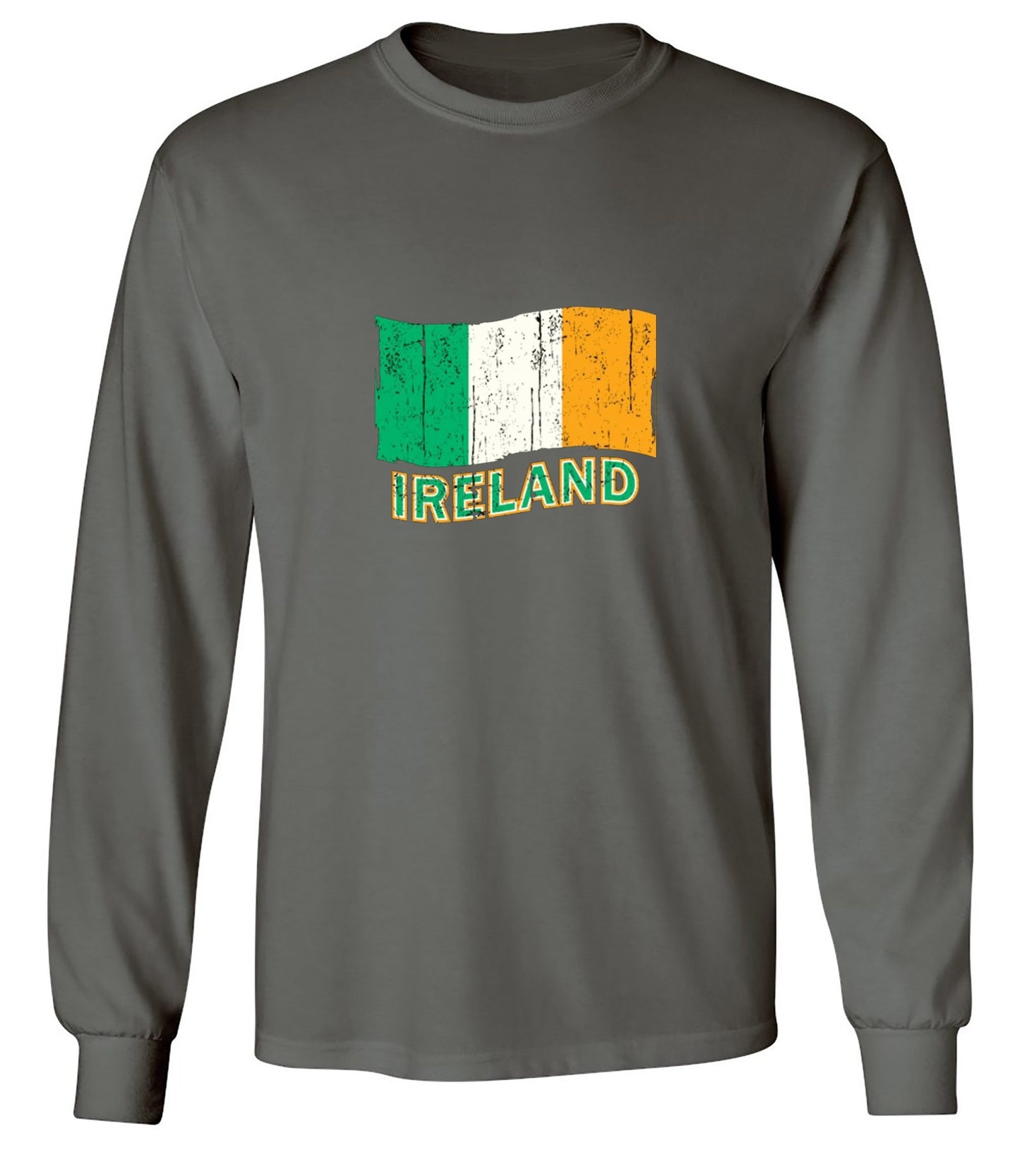 Funny T-Shirts design "Ireland Flag - Long Sleeve"