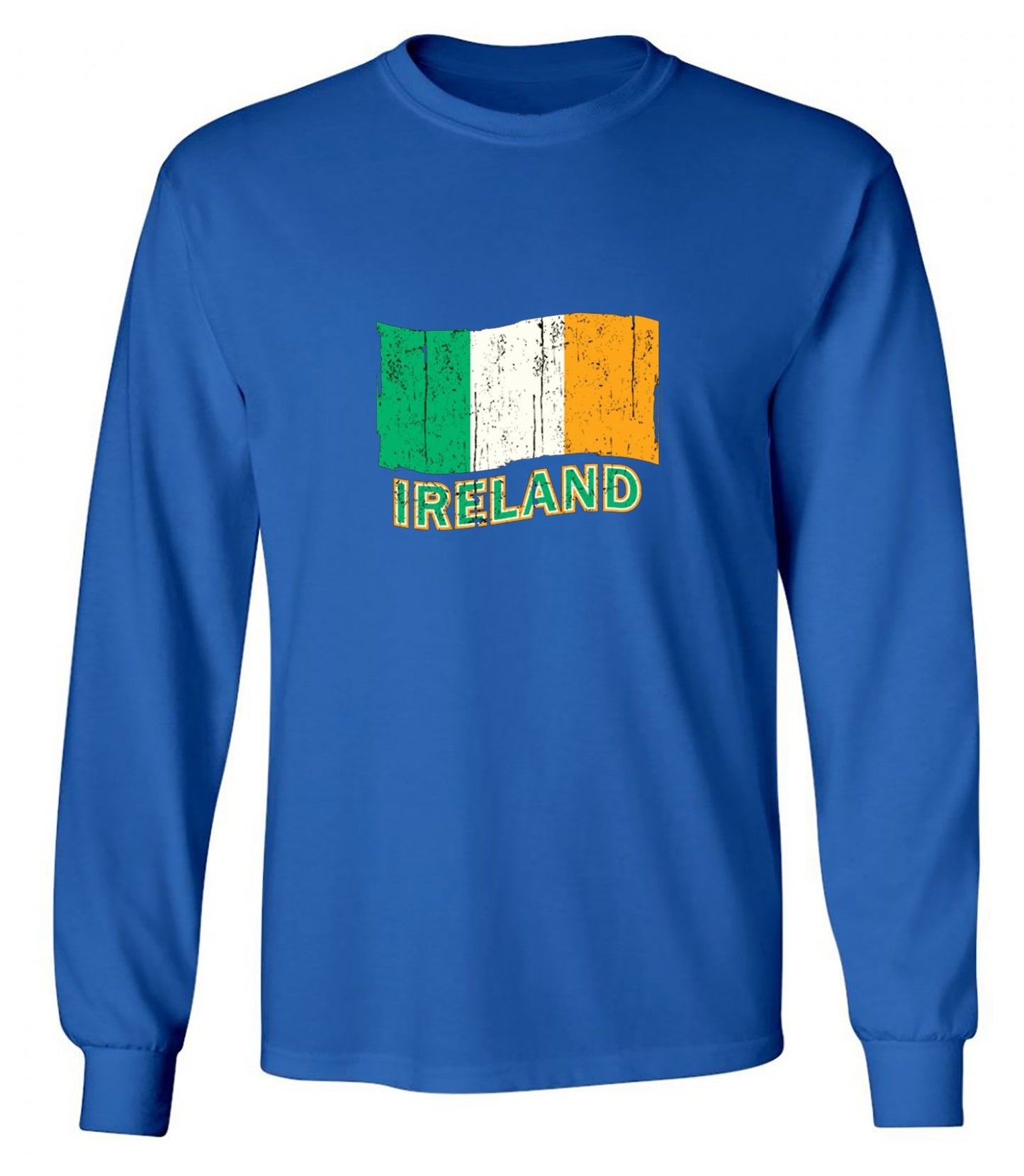 Funny T-Shirts design "Ireland Flag - Long Sleeve"