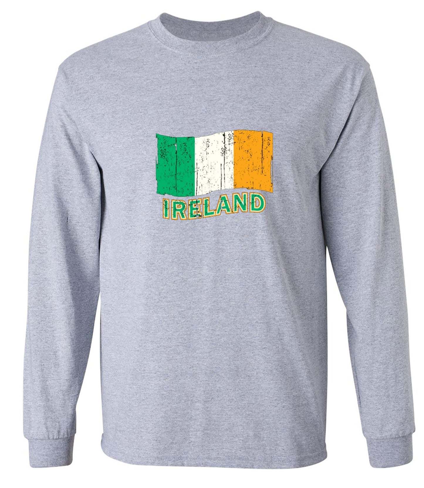 Funny T-Shirts design "Ireland Flag - Long Sleeve"