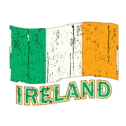 Funny T-Shirts design "Ireland Flag"
