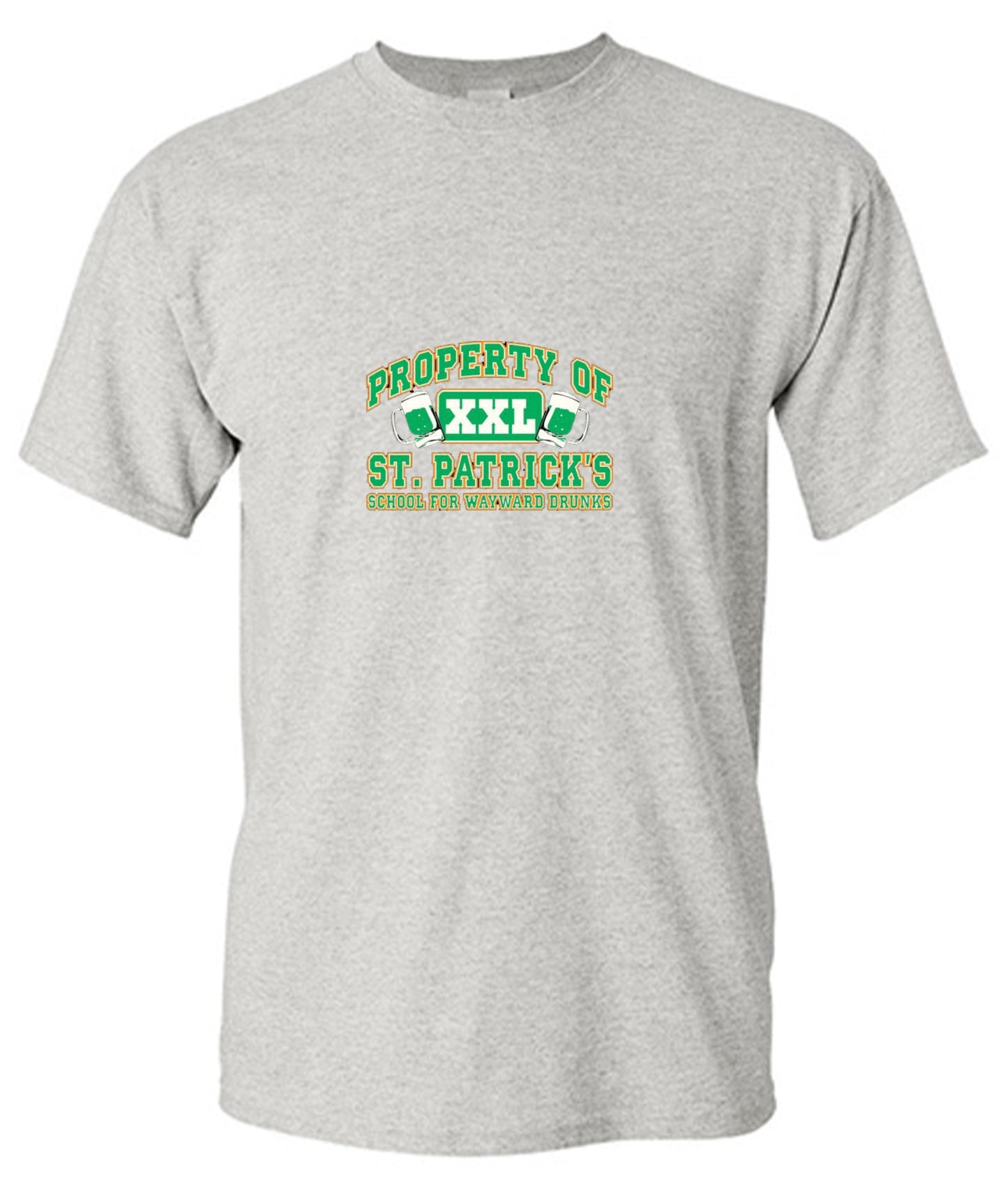 Funny T-Shirts design "Property Of St. Patrick's School For Wayward Drunks - Ring Spun Tee"